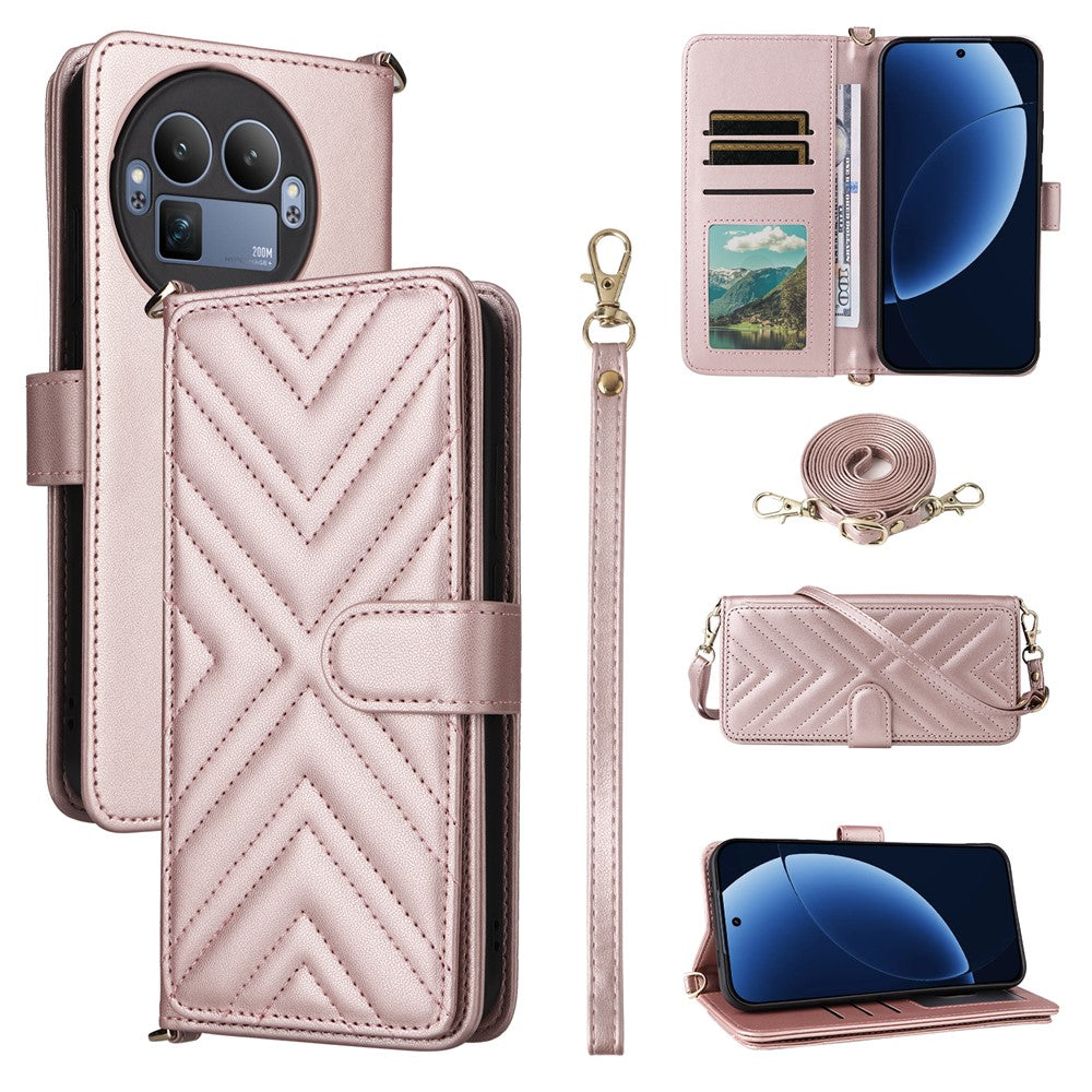 Karierte Kunstleder Brieftaschen Hülle/Case für Realme GT 8 Pro | ZITOCASES®