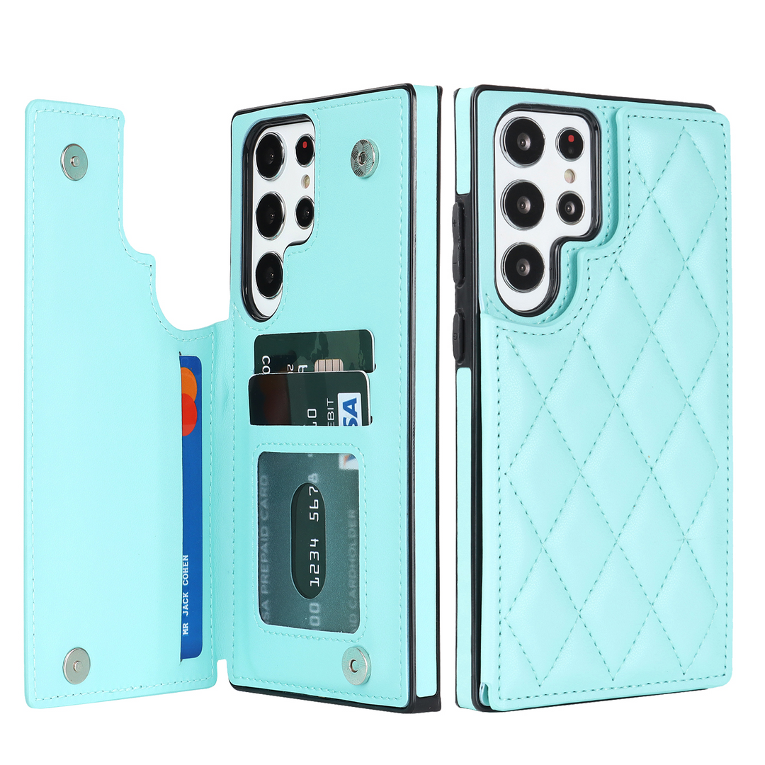 Karierte Kunstleder Kartenfach Hülle/Case für Samsung Galaxy Note 20, 10-Serie | ZITOCASES®