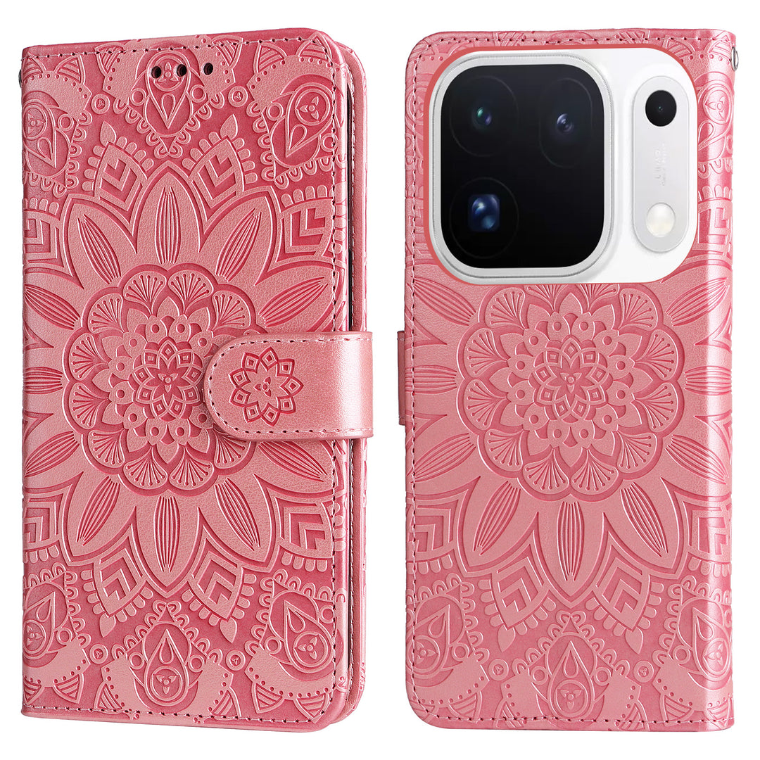Blumen Kunstleder Klapphülle/Flipcase für Oppo Find X10, X10 Pro Max