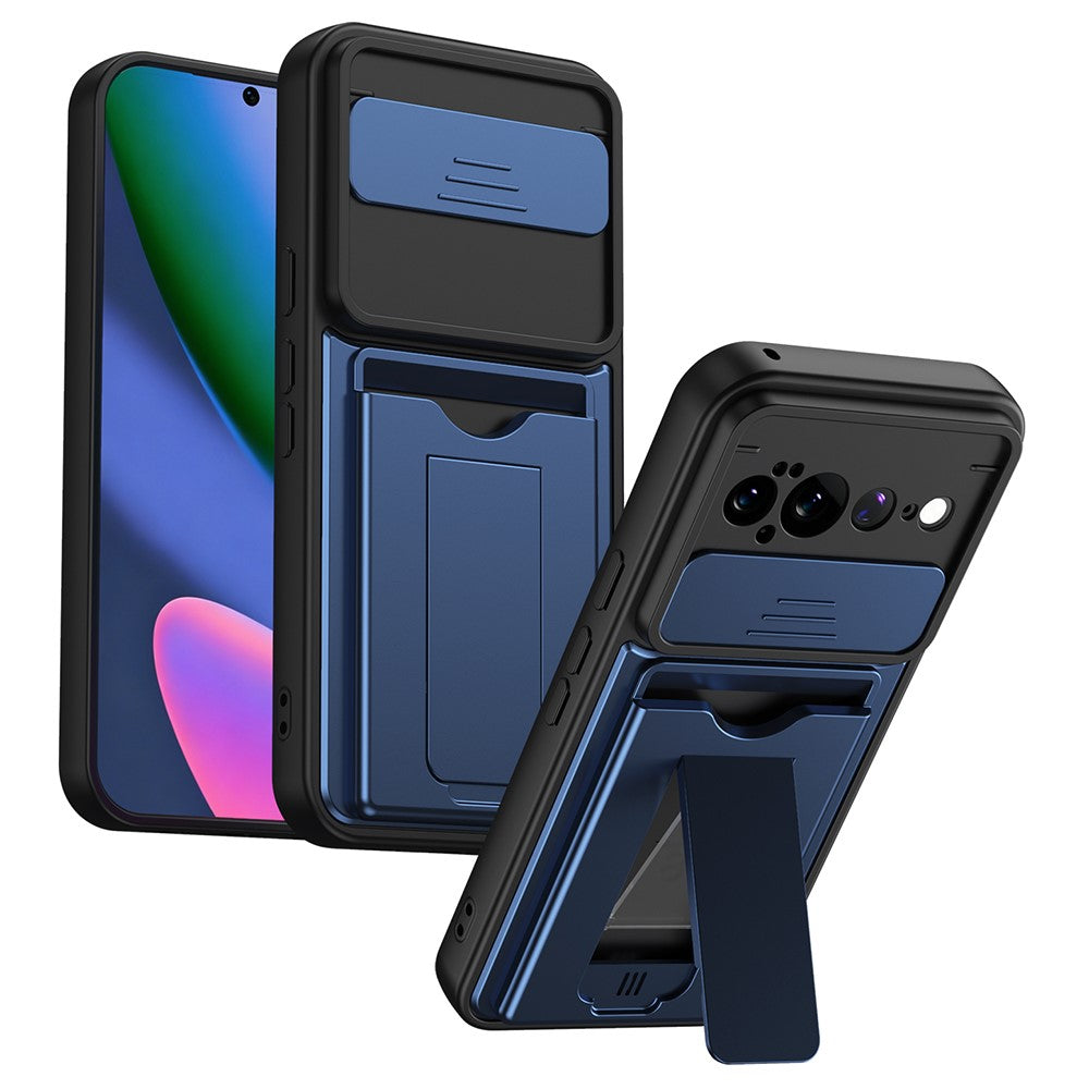 Robuste Outdoor Hülle/Case mit verschiebbarer Kameraabdeckung, Kartenfach und integriertem Ständer für Google Pixel 11, 11 Pro, 11 Pro XL | ZITOCASES®