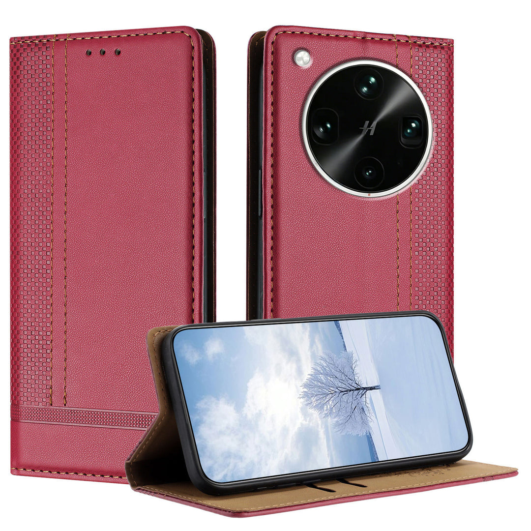 Karierte Kunstleder Klapp Hülle/Flip Case für Oppo Find X9 Ultra | ZITOCASES®