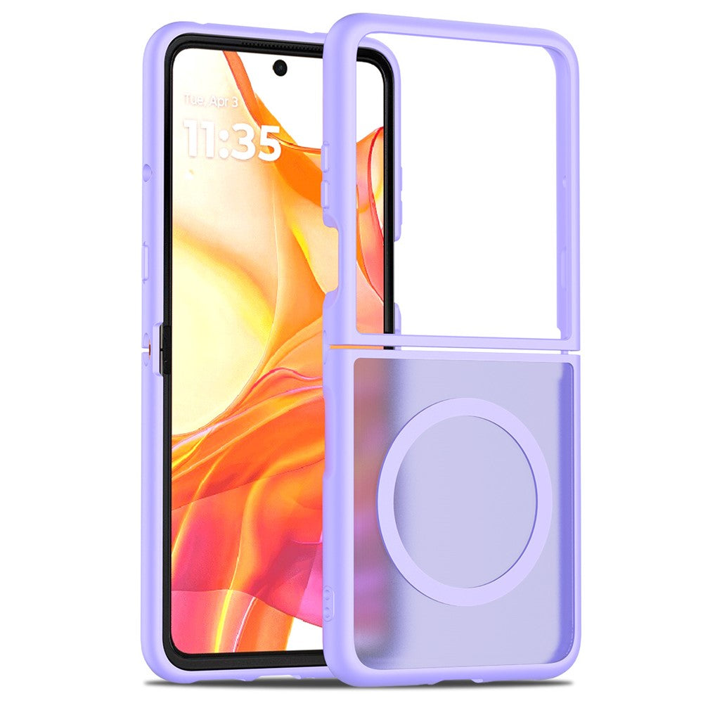 Matte Transparente MagSafe/Magnet Hülle/Case für Motorola Razr 70, 70 Plus, 70 Ultra