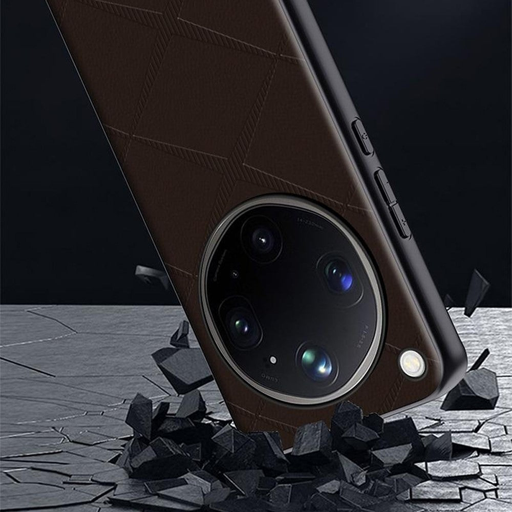 Karierte Kunstleder Hülle/Case für Oppo Find X9 Ultra | ZITOCASES®