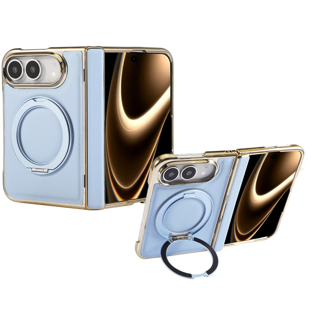 Kunstleder MagSafe/Magnet Hülle/Case mit integriertem Ständer für iPhone Duo