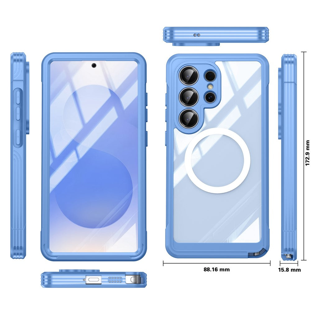 Stoßfeste MagSafe/Magnet Silikon Vollschutz Hülle/Case für Samsung Galaxy S26, S26 Plus, S26 Ultra