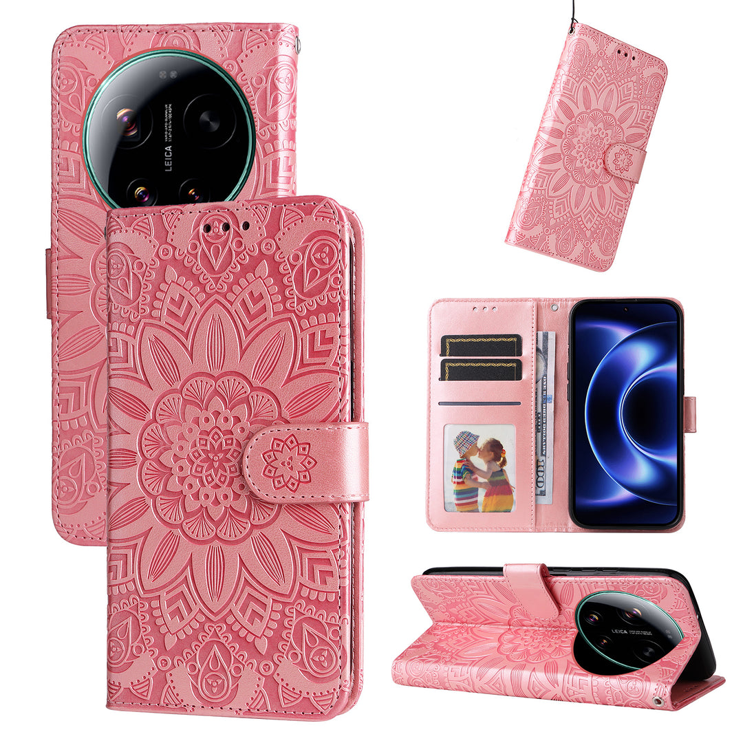 Mandala-Blumen Kunstleder Klapp Hülle/Flip Case für Xiaomi 17 Ultra | ZITOCASES®