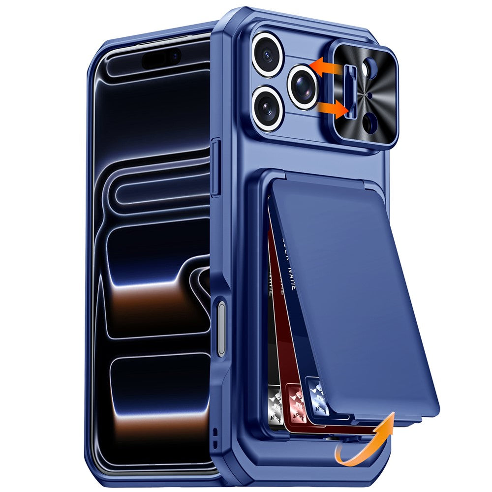Outdoor/Kartenfach Hülle/Case verschiebbarer Kameraabdeckung für iPhone 18 Pro, 18 Pro Max | ZITOCASES®