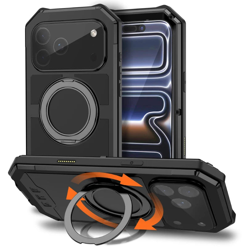 Verschraubbare 360° MagSafe/Magnet Aluminium Outdoor Vollschutz Hülle/Case für iPhone 17 Pro, 17 Pro Max | ZITOCASES®