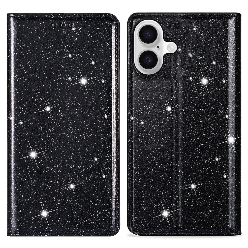 Glitzer Kunstleder Klapp Hülle/Flip Case für iPhone 17 | ZITOCASES®