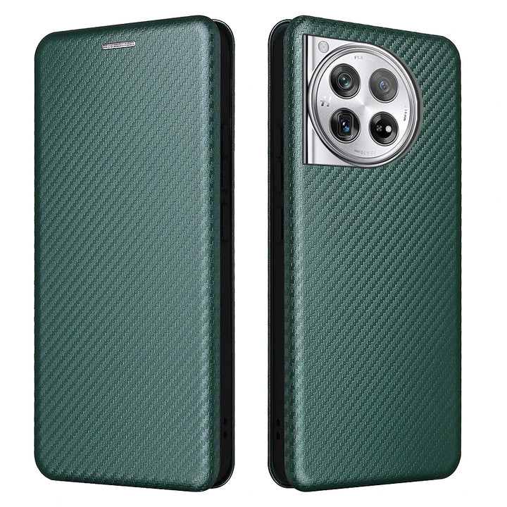 Kunstleder Carbon Klapp Hülle/Flip Case für OnePlus 12R, 12, 11, 10, 9-Serie | ZITOCASES®