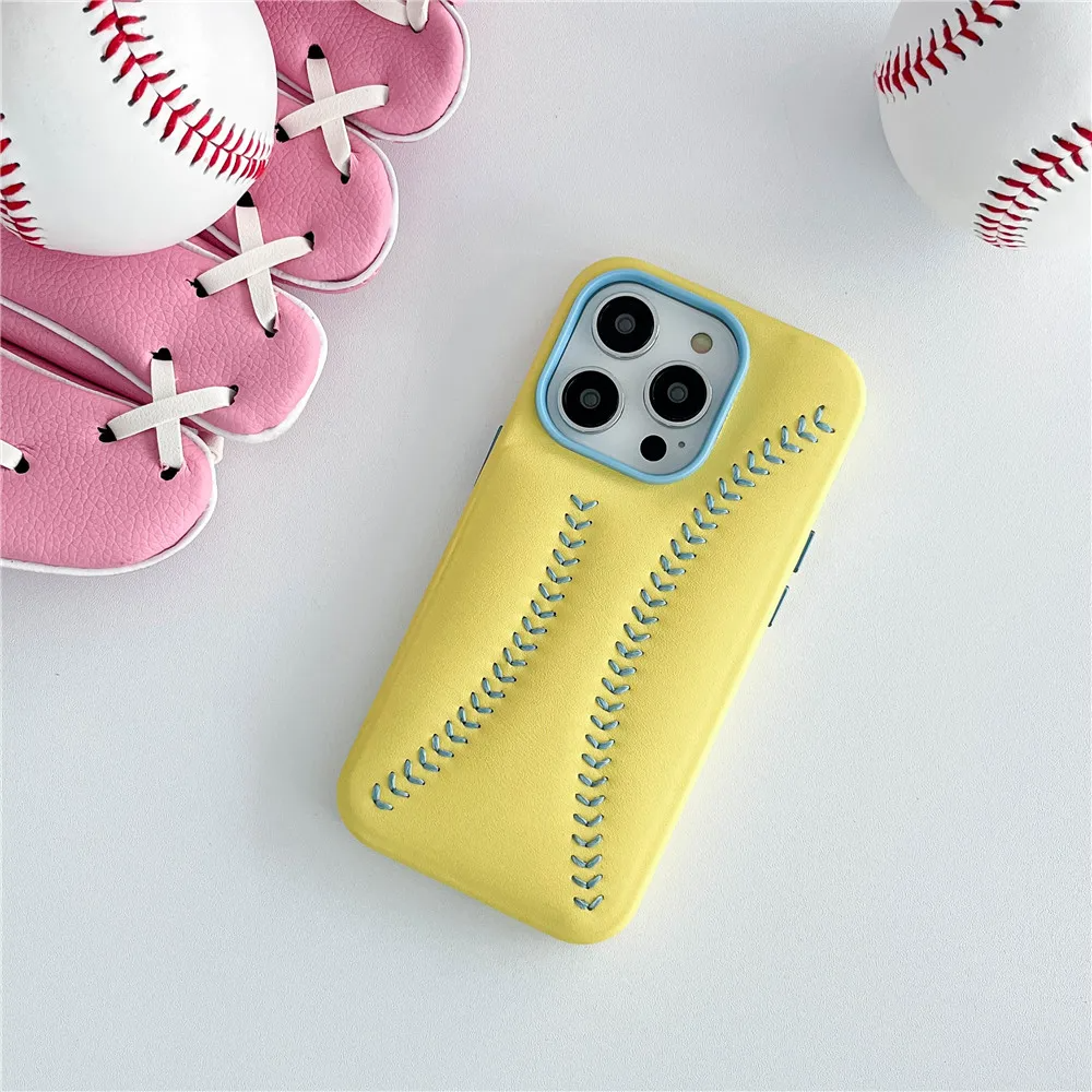 Baseball Design Kunstleder Hülle/Case für iPhone 16, 16 Plus, 16 Pro, 16 Pro Max, 16e, 15, 15 Plus, 15 Pro, 15 Pro Max, 14, 14 Plus, 14 Pro, 14 Pro Max, 13, 13 Pro, 13 Pro Max, 13 Mini, 12, 12 Pro, 12 Pro Max, 12 Mini, SE, 11, 11 Pro, 11 Pro Max | ZITOCASES®