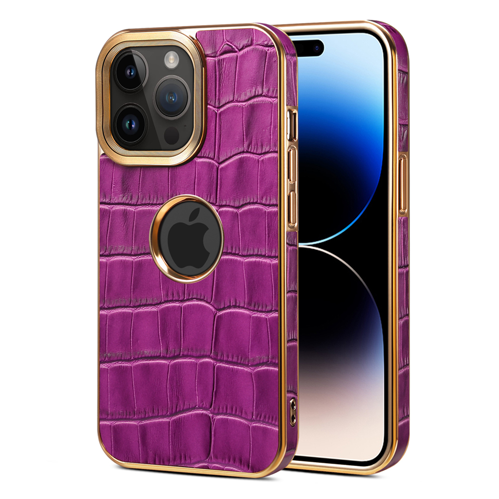 Gold/Krokodil-Leder Optik Hülle/Case für iPhone 16-Serie | ZITOCASES®