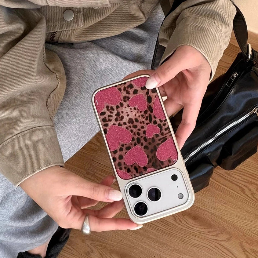 3D Leopard/Herz Design Silikon Hülle/Case für iPhone 17 Pro, 17 Pro Max | ZITOCASES®