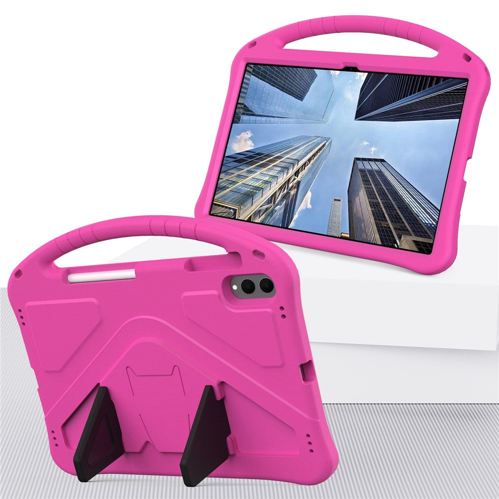 Kinder/Airbag Silikon Hülle/Case mit integriertem Ständer und Griff für Samsung Galaxy Tab S11 Ultra, S11, S10 Ultra, S10 Plus, S10 FE Plus, S10 FE, S10 Lite | ZITOCASES®