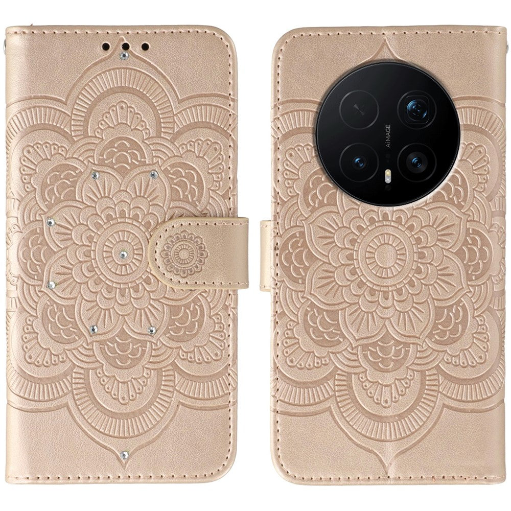 Mandala-Blumen Kunstleder Klapp Hülle/Flip Case für Honor Magic 8, 8 Pro, 8 Lite | ZITOCASES®