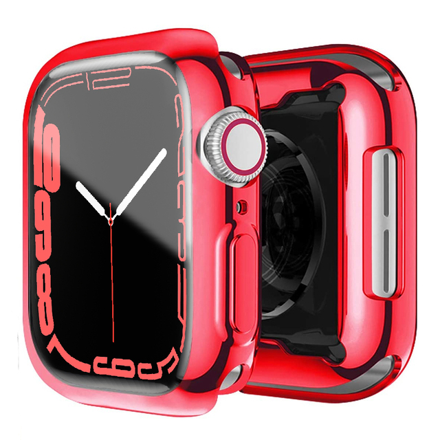 Transparente/Chrom Silikon Vollschutz Hülle/Case für alle Apple Watch Modelle (3) | ZITOCASES®