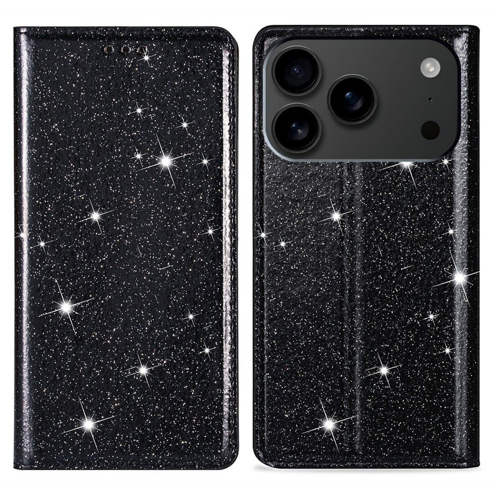 Glitzer Kunstleder Klapp Hülle/Flip Case für iPhone 17 Pro, 17 Pro Max | ZITOCASES®