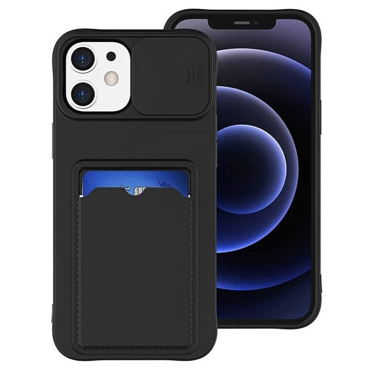 Silikon Wallet/Kartenhalter + Kamera Schutz Hülle/Case für iPhone 16, 15-Serie | ZITOCASES®