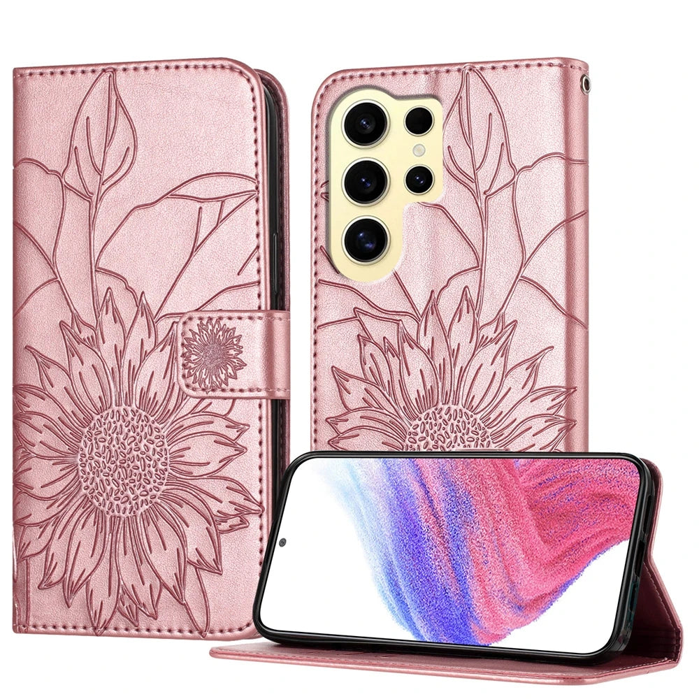 Blumen Kunstleder Klapp Hülle/Flip Case für Samsung Galaxy S26, S26 Plus, S26 Ultra | ZITOCASES®