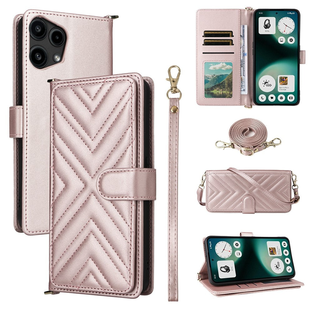 Karierte Kunstleder Brieftaschen Hülle/Case für Nothing Phone (3a) Lite | ZITOCASES®