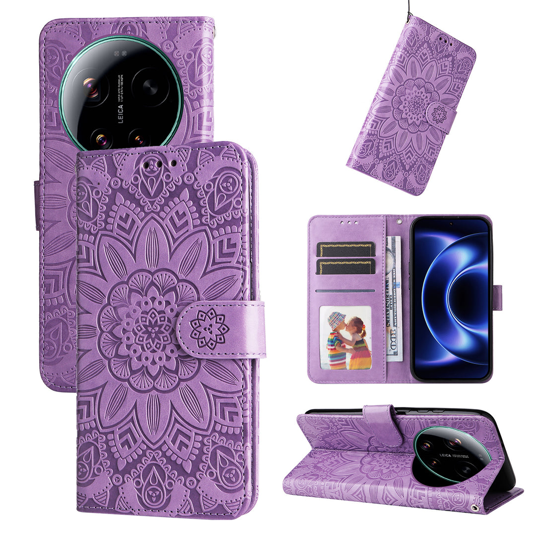Mandala-Blumen Kunstleder Klapp Hülle/Flip Case für Xiaomi 17 Ultra | ZITOCASES®