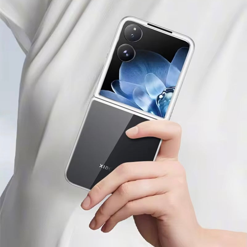 Transparent/Chrom Silikon Hülle/Case für Xiaomi MIX Flip | ZITOCASES®