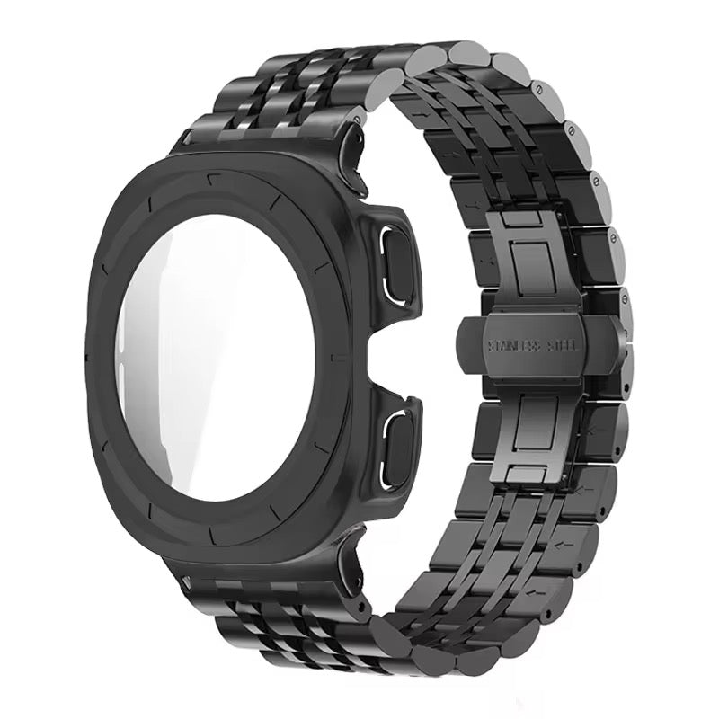 2-in-1 Outdoor-Gehäuse Vollschutz Hülle/Case inkl. Edelstahl Armband für alle Samsung Smartwatch Modelle | ZITOCASES®