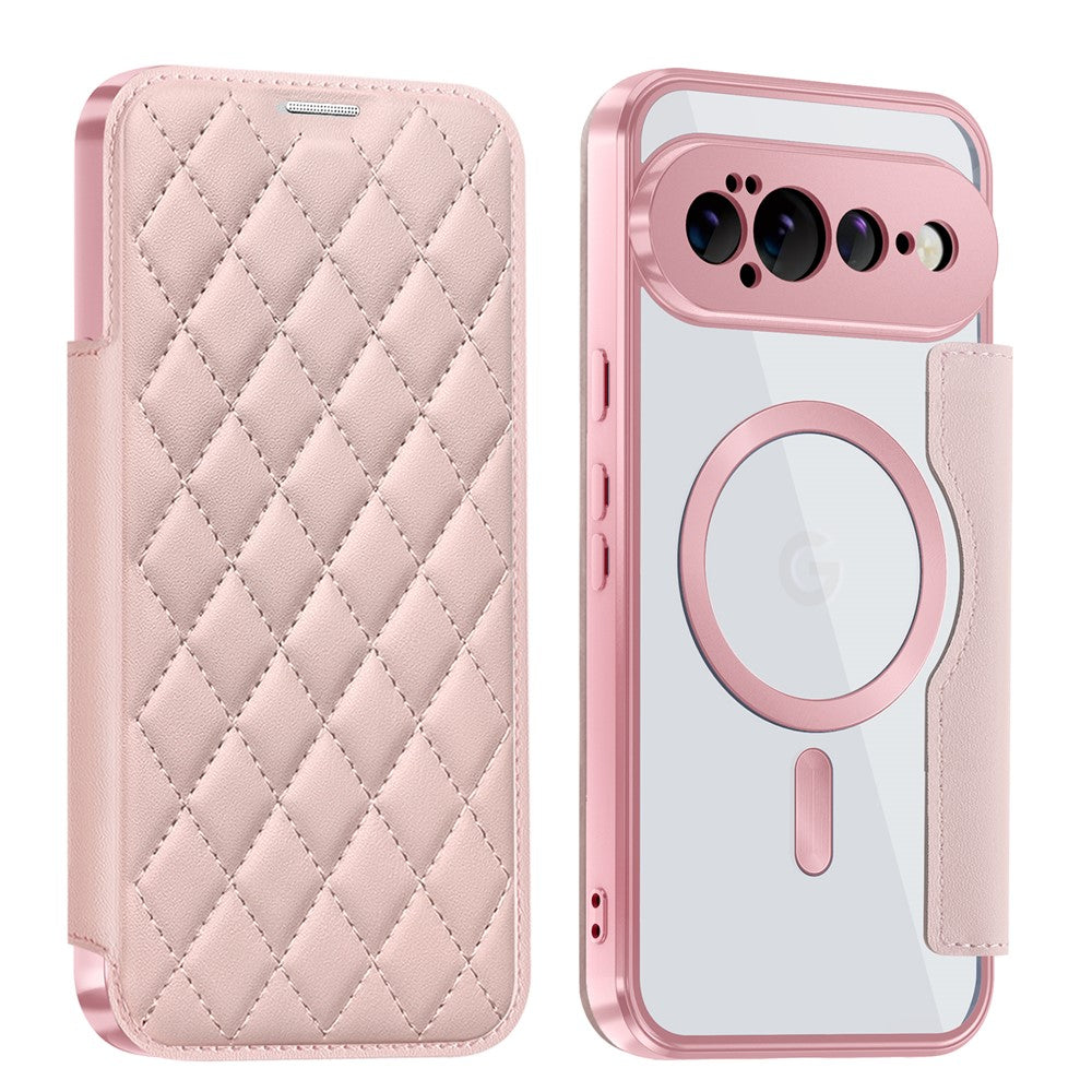 Karierte Kunstleder MagSafe/Magnet Klapphülle/Flipcase für Google Pixel 11, 11 Pro, 11 Pro XL | ZITOCASES®