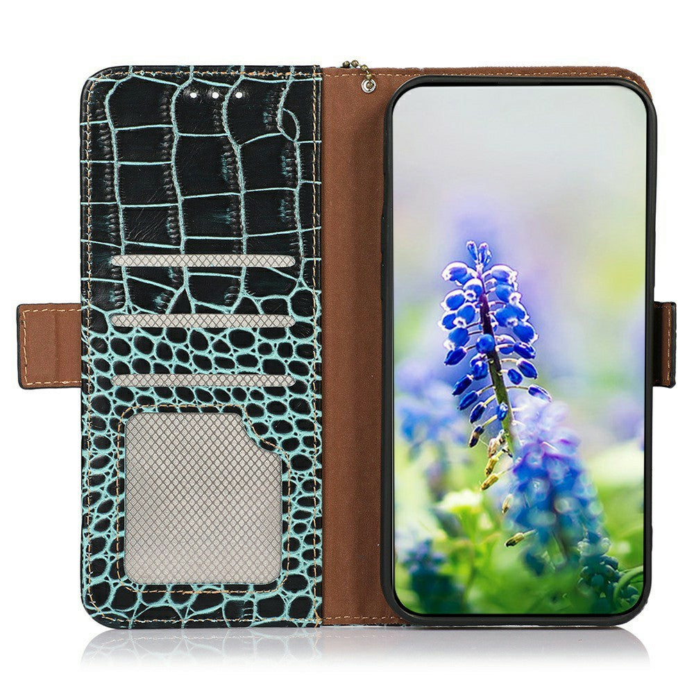 Krokodil-Leder Optik Kunstleder Klapphülle/Flipcase für Oppo Find X10, X10 Pro Max