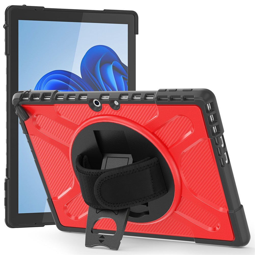 Outdoor/Airbag Silikon Hülle/Case mit integriertem Ständer und Halteband für Microsoft Surface Pro 12, 11, 10, 9, 8, 7, 7 Plus, 6, 5, 4, Go 4, 3 | ZITOCASES®