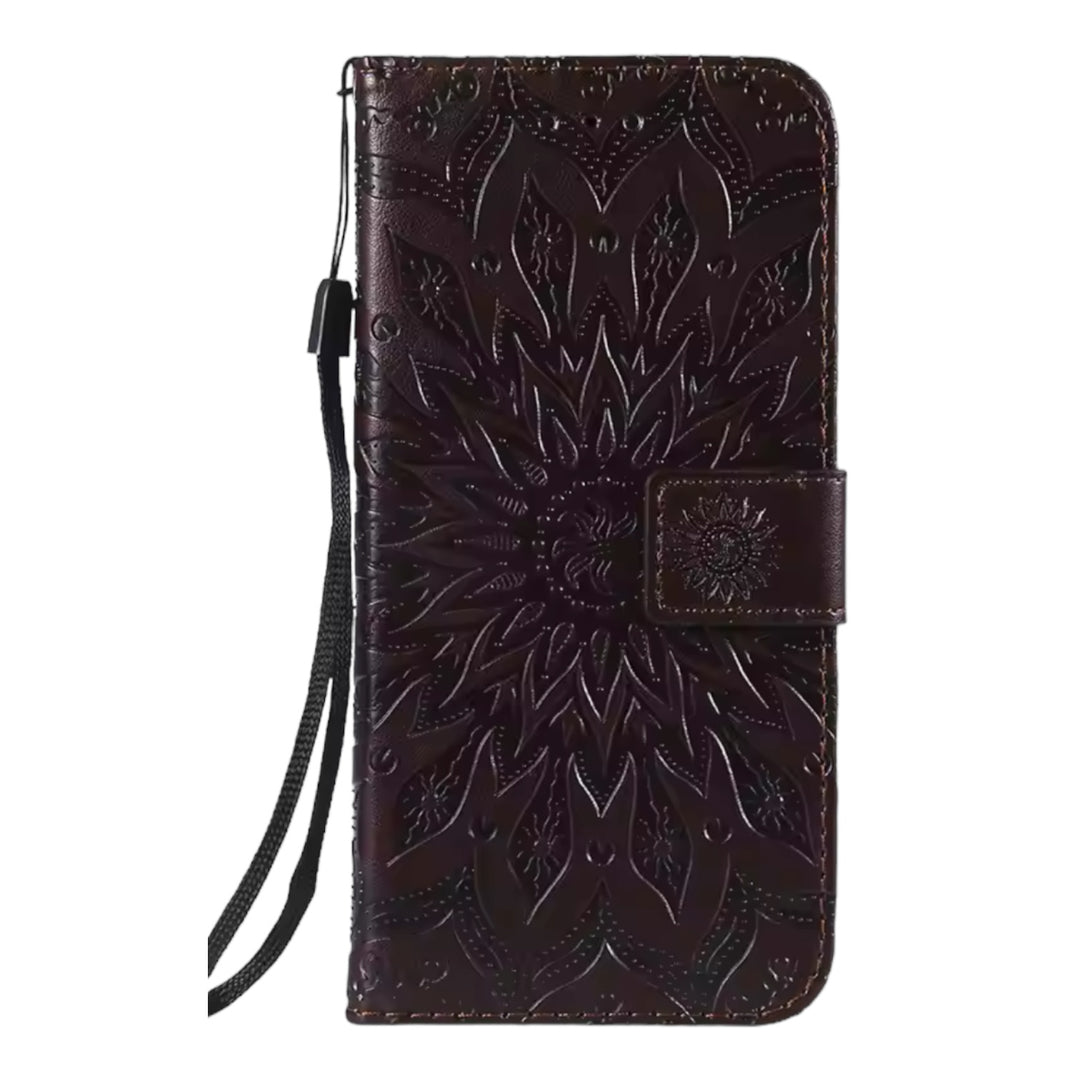 Mandala-Blumen Kunstleder Klapp Hülle/Flip Case für Honor Magic 7, 6, 5, 4-Serie | ZITOCASES®