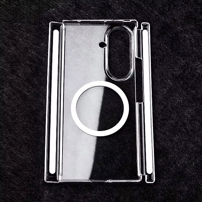 Kristallklare MagSafe/Magnet Hartplastik Hülle/Case für Samsung Galaxy Z TriFold