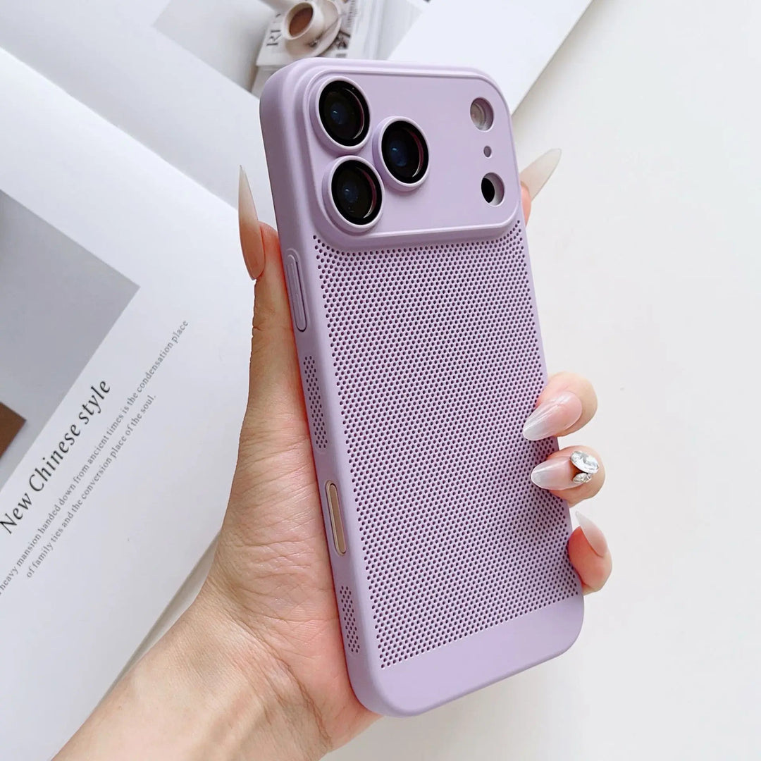 Matte Gelochte/Wärmeableitende Plastik Hülle/Case für iPhone 17 Pro, 17 Pro Max | ZITOCASES®