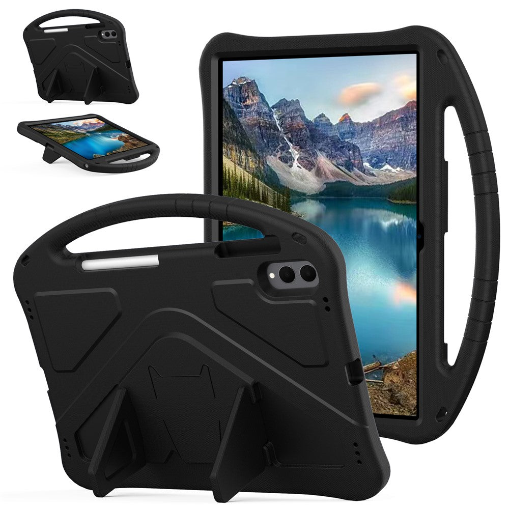 Kinder/Airbag Silikon Hülle/Case mit integriertem Ständer und Griff für Samsung Galaxy Tab S11 Ultra, S11, S10 Ultra, S10 Plus, S10 FE Plus, S10 FE, S10 Lite | ZITOCASES®
