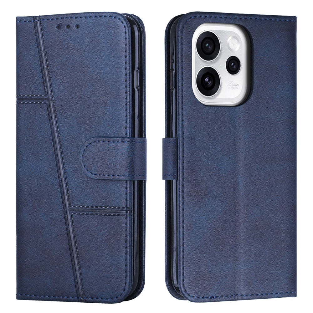 Mehrteilige/Design-Naht Kunstleder Klapp Hülle/Flip Case für Oppo Reno 15, 15 Pro, 15 FS, 15 F | ZITOCASES®