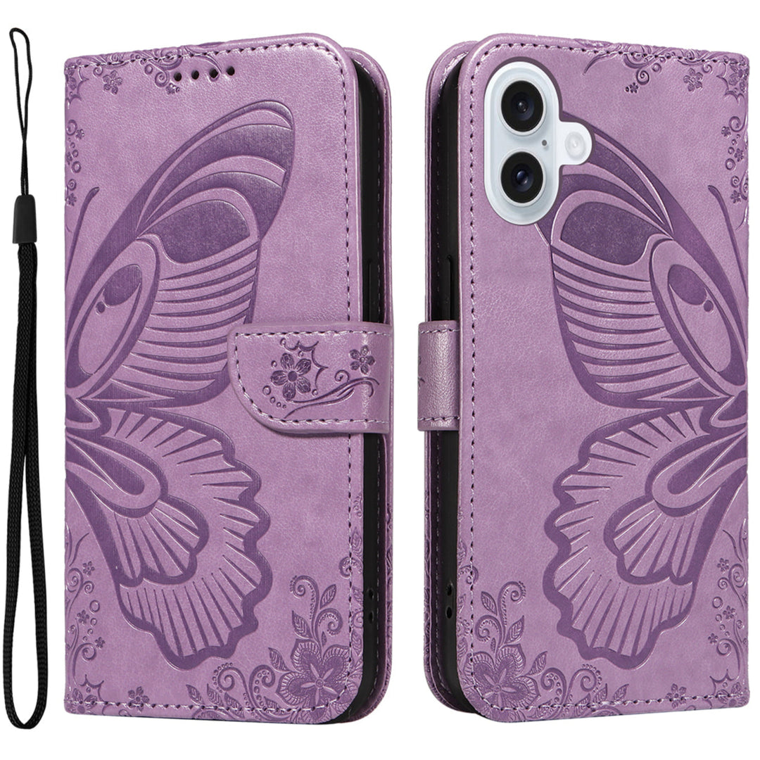 Schmetterling Motiv Kunstleder Klapp Hülle/Flip Case für iPhone 17 | ZITOCASES®