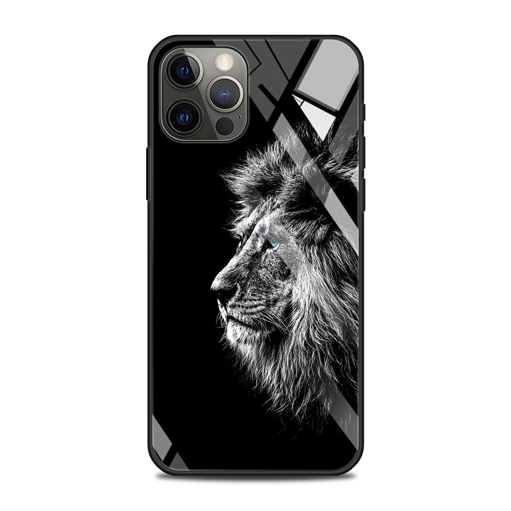 Tiger/Wolf Tier Motiv Panzerglas Hülle/Case für iPhone 16 -Serie | ZITOCASES®