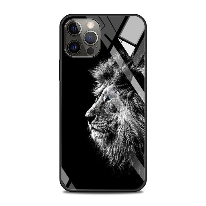 Tiger/Wolf Tier Motiv Panzerglas Hülle/Case für iPhone 16, 15-Serie | ZITOCASES®