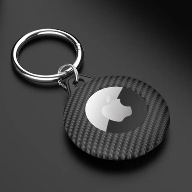 Carbon Optik Plastik Hülle/Case inkl. Karabinerhaken für Apple Airtags | ZITOCASES®