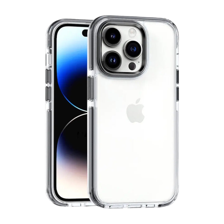 Transparente Silikon Hülle/Case mit farbigen Akzenten für iPhone 16, 16 Plus, 16 Pro, 16 Pro Max, 15, 15 Plus, 15 Pro, 15 Pro Max, 14, 14 Plus, 14 Pro, 14 Pro Max, 13, 13 Pro, 13 Pro Max, 13 Mini, 12, 12 Pro, 12 Pro Max, 12 Mini, SE, 11, 11 Pro | ZITOCASES®