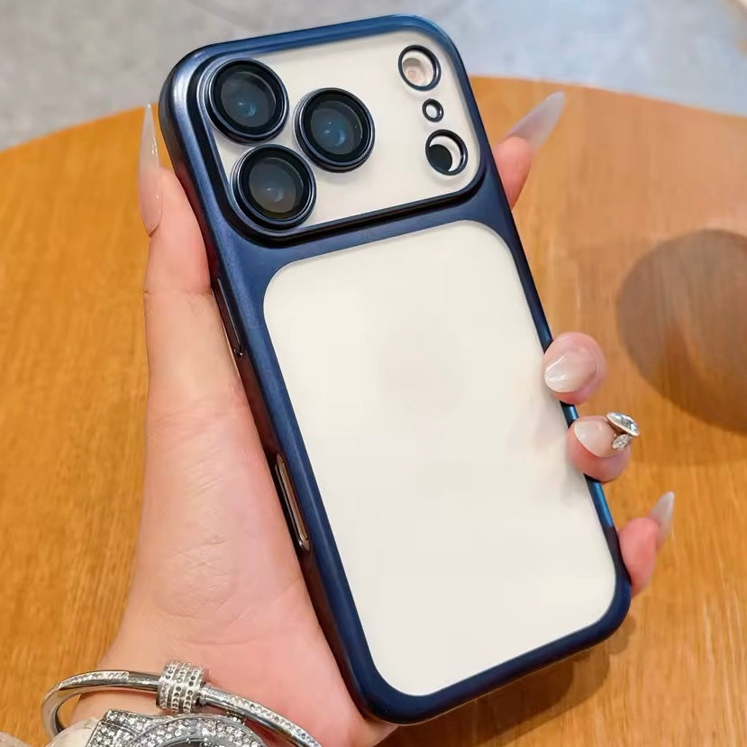 SALE | iPhone 17 Pro Max | Transparente Hartplastik Hülle/Case mit farbigen Akzenten | ZITOCASES®