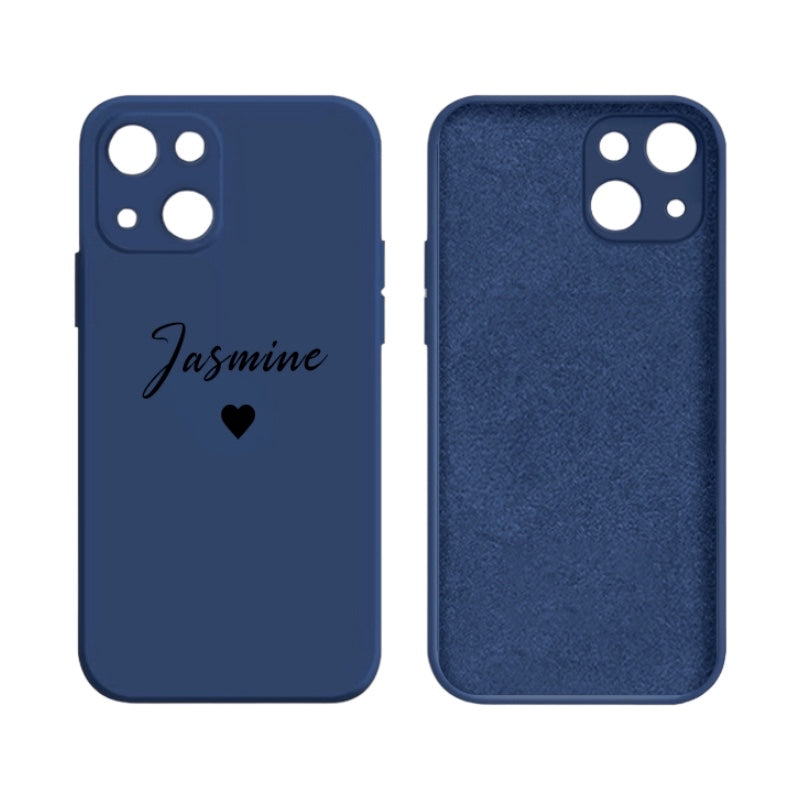 Personalisierte Silikon/Herz Hülle/Case mit individuellem Namen/Wort für iPhone | ZITOCASES®