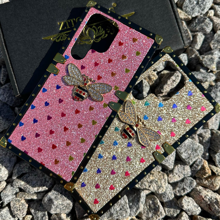 SALE | Samsung Galaxy S24 Ultra | Luxus Bienen/Diamanten Plastik Hülle/Case | ZITOCASES®