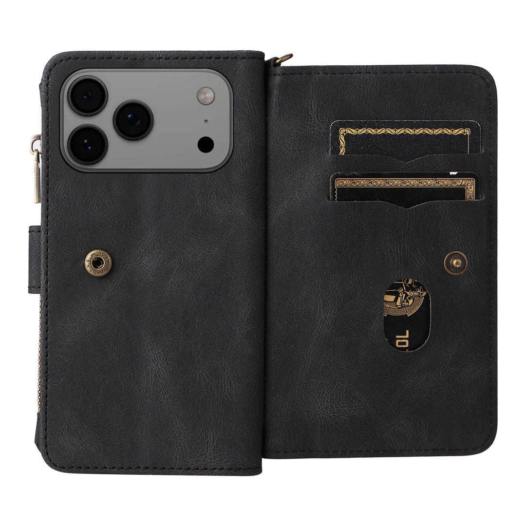 Portemonnaie/Kunstleder Klapp Hülle/Flip Case mit Kartenfächern und Münzfach für iPhone 17 Pro, 17 Pro Max | ZITOCASES®