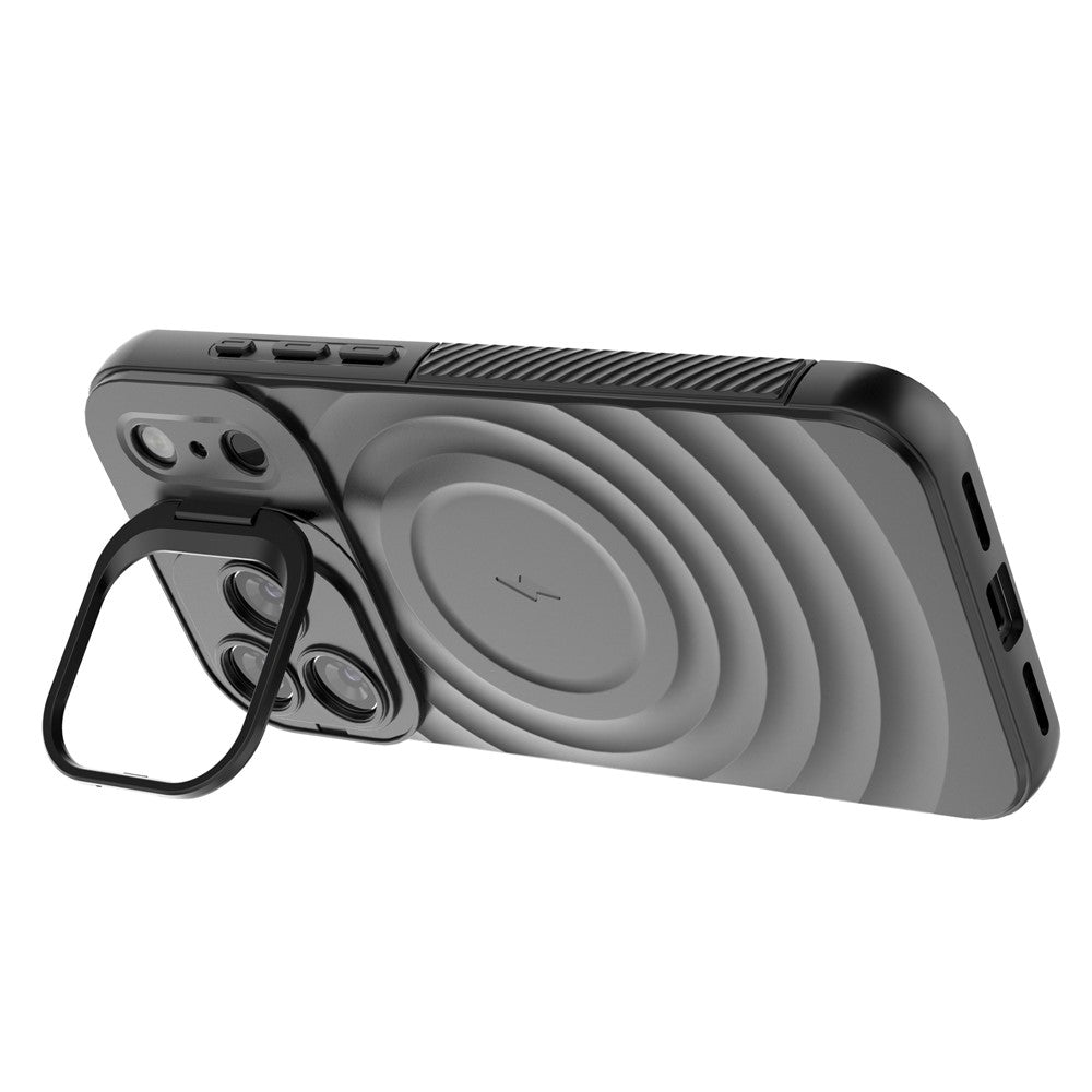 Wellen Optik Silikon MagSafe/Magnet Hülle/Case mit integriertem Ständer für iPhone 17 Pro, 17 Pro Max | ZITOCASES®