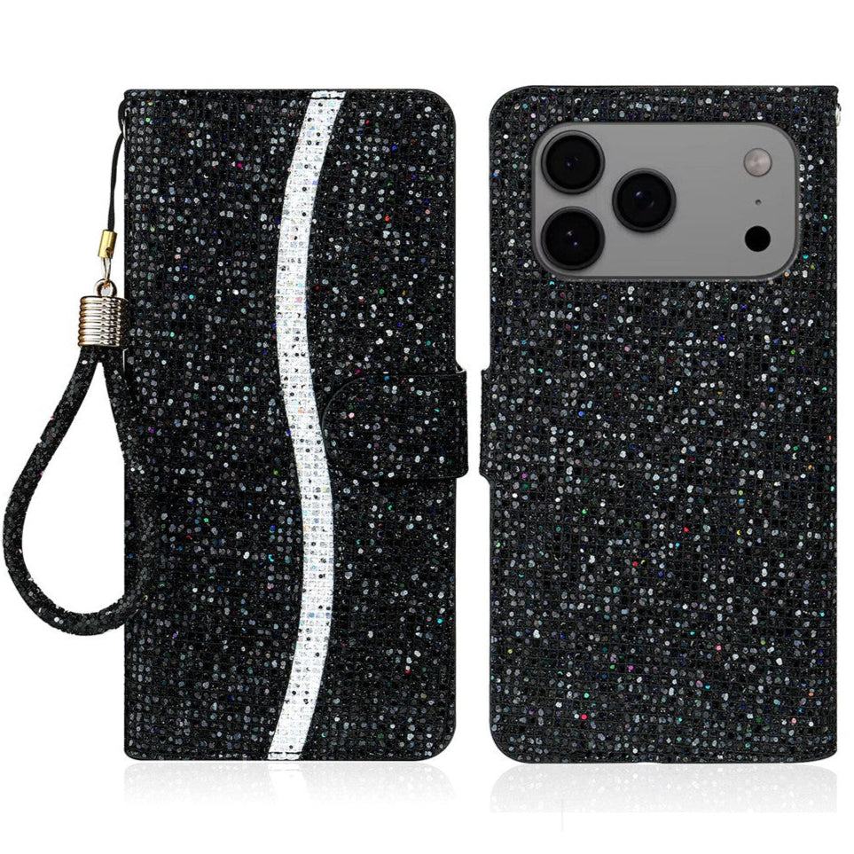 ICED OUT Diamant Glitzer Klapp Hülle/Flip Case für iPhone 17 Pro, 17 Pro Max | ZITOCASES®