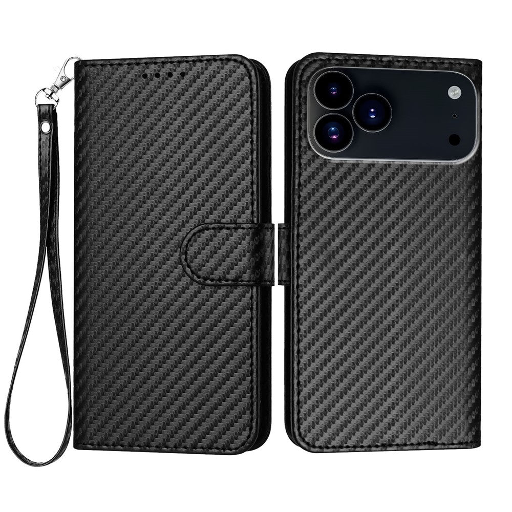 Kunstleder Carbon Optik Klapp Hülle/Flip Case für iPhone 17 Pro, 17 Pro Max | ZITOCASES®