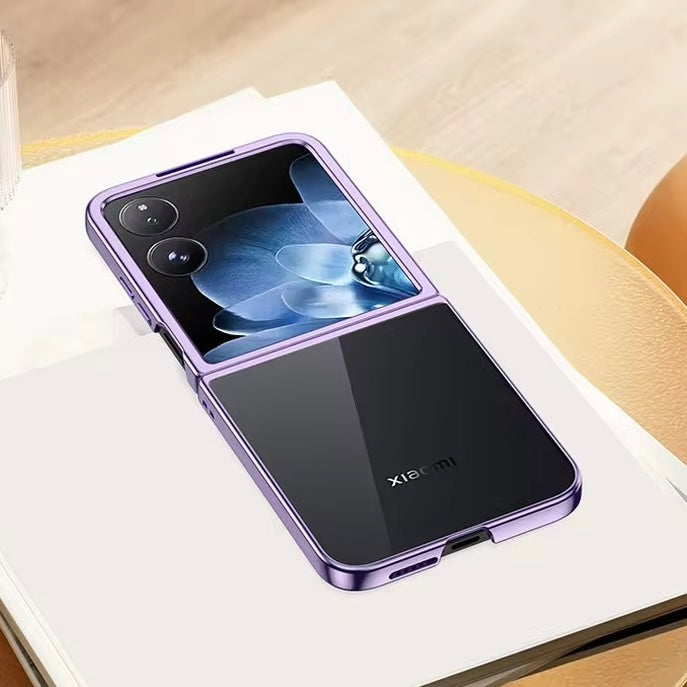 Transparent/Chrom Silikon Hülle/Case für Xiaomi MIX Flip | ZITOCASES®