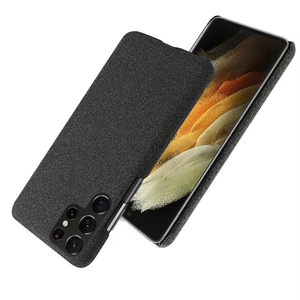 Stoff überzogene Soft Hülle/Case für Samsung Galaxy S25, S25 Plus, S25 Ultra, S24, S24 Plus, S24 Ultra, S24 FE, S23 FE, S23, S23 Plus, S23 Ultra, S22, S22 Plus, S22 Ultra, S21 FE, S21, S21 Plus, S21 Ultra, S20, S20 Plus, S20 Ultra, S20 FE, S10, S10 Lite | ZITOCASES®