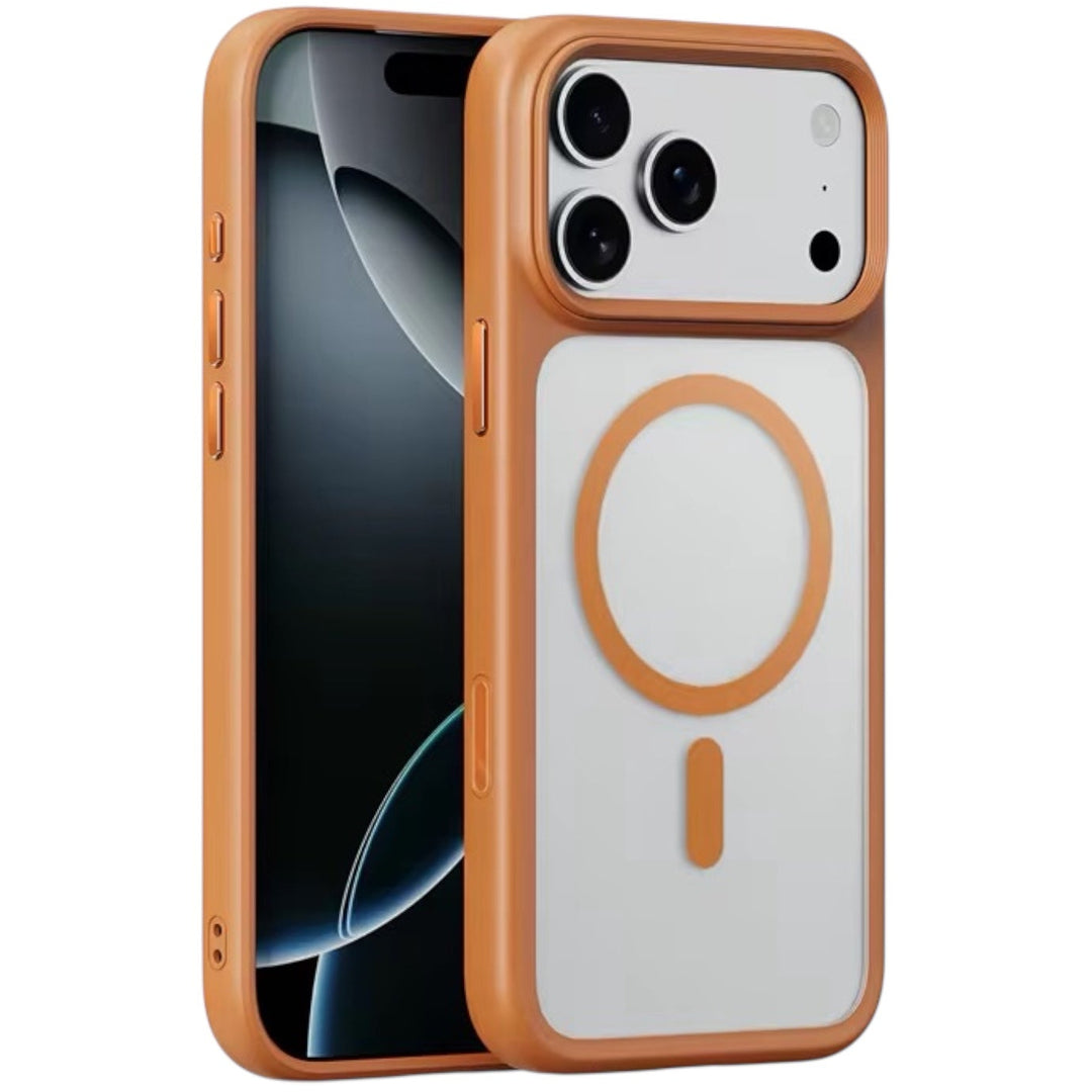 Matte/Transparente MagSafe/Magnet Silikon Hülle/Case mit farbigen Akzenten für iPhone 17 Pro, 17 Pro Max | ZITOCASES®